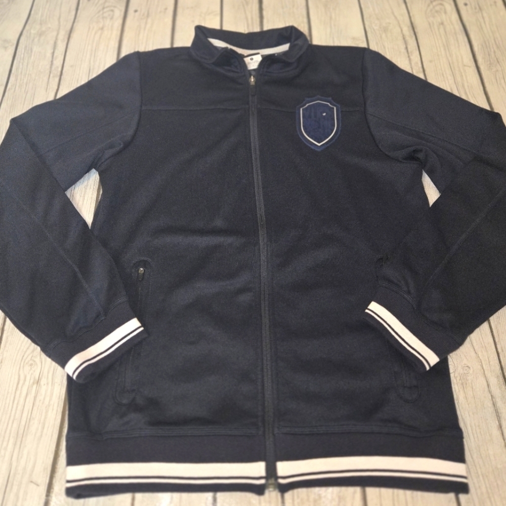 NIKE Lebron James Blue Full Zip Soldier Witness Double Sided Track Jacket Sz SM